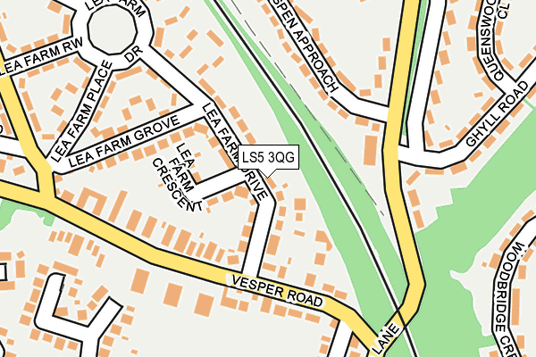 LS5 3QG map - OS OpenMap – Local (Ordnance Survey)