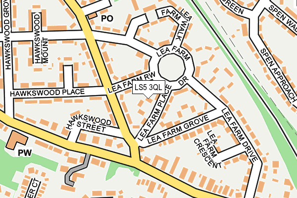 LS5 3QL map - OS OpenMap – Local (Ordnance Survey)