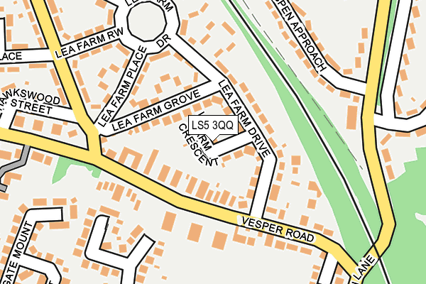 LS5 3QQ map - OS OpenMap – Local (Ordnance Survey)