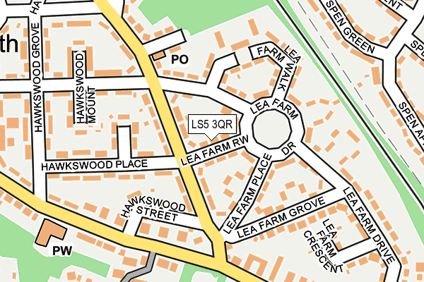 LS5 3QR map - OS OpenMap – Local (Ordnance Survey)