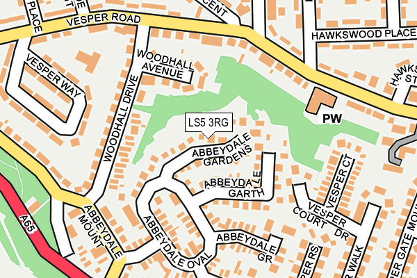 LS5 3RG map - OS OpenMap – Local (Ordnance Survey)