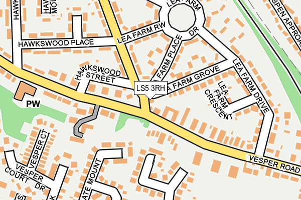 LS5 3RH map - OS OpenMap – Local (Ordnance Survey)