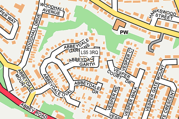 LS5 3RQ map - OS OpenMap – Local (Ordnance Survey)