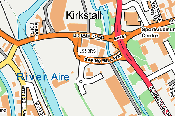 LS5 3RS map - OS OpenMap – Local (Ordnance Survey)