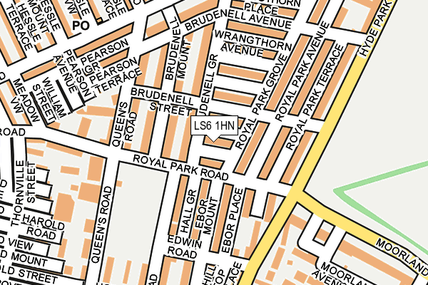 LS6 1HN map - OS OpenMap – Local (Ordnance Survey)