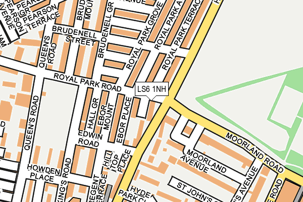 LS6 1NH map - OS OpenMap – Local (Ordnance Survey)