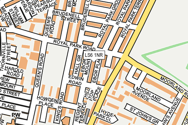 LS6 1NR map - OS OpenMap – Local (Ordnance Survey)