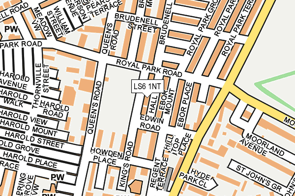 LS6 1NT map - OS OpenMap – Local (Ordnance Survey)