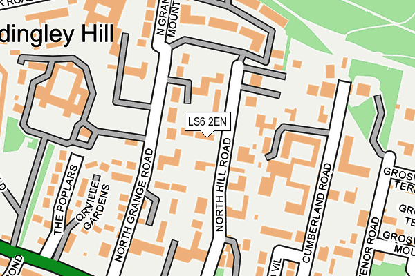 LS6 2EN map - OS OpenMap – Local (Ordnance Survey)