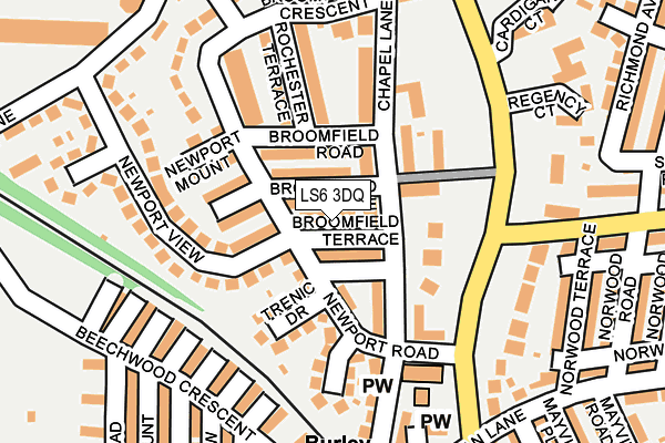LS6 3DQ map - OS OpenMap – Local (Ordnance Survey)