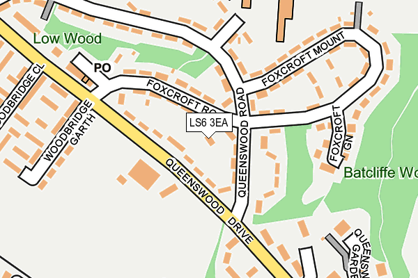 LS6 3EA map - OS OpenMap – Local (Ordnance Survey)