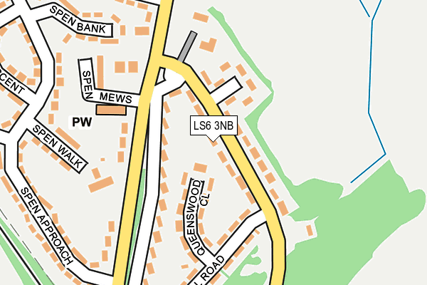 LS6 3NB map - OS OpenMap – Local (Ordnance Survey)