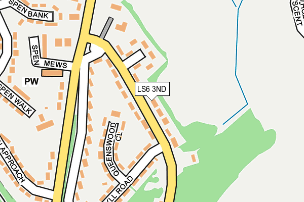 LS6 3ND map - OS OpenMap – Local (Ordnance Survey)