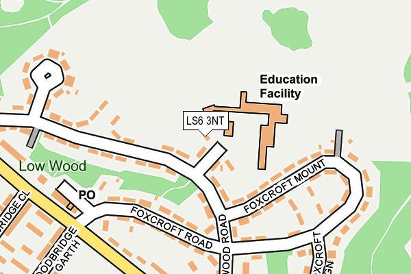 LS6 3NT map - OS OpenMap – Local (Ordnance Survey)