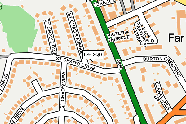LS6 3QD map - OS OpenMap – Local (Ordnance Survey)