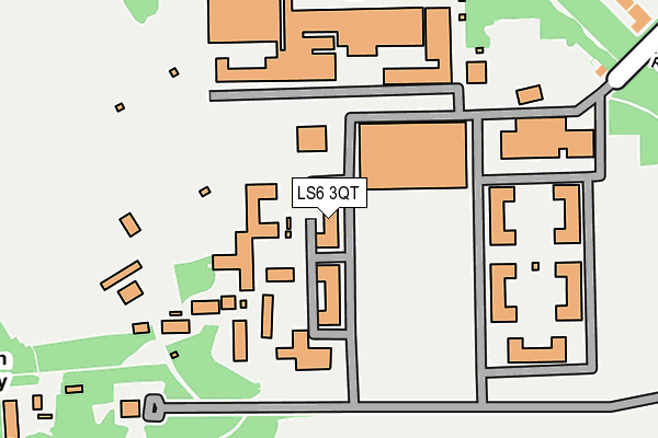 LS6 3QT map - OS OpenMap – Local (Ordnance Survey)