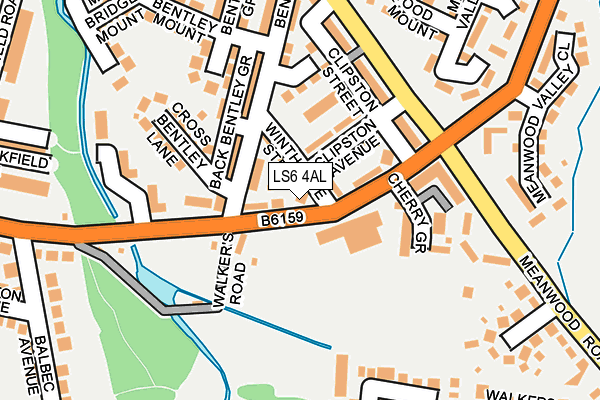 LS6 4AL map - OS OpenMap – Local (Ordnance Survey)