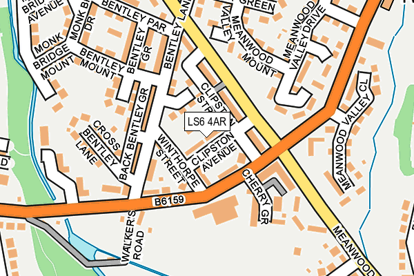 LS6 4AR map - OS OpenMap – Local (Ordnance Survey)