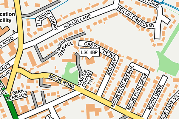 LS6 4BP map - OS OpenMap – Local (Ordnance Survey)