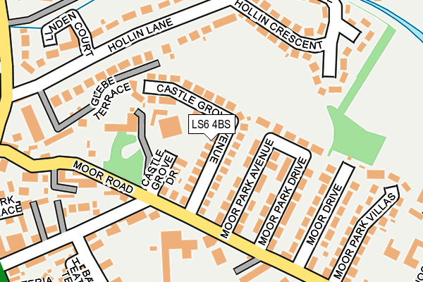 LS6 4BS map - OS OpenMap – Local (Ordnance Survey)