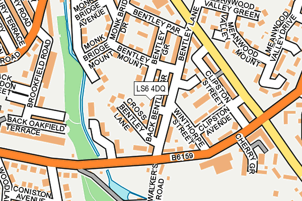 LS6 4DQ map - OS OpenMap – Local (Ordnance Survey)