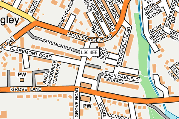 LS6 4EE map - OS OpenMap – Local (Ordnance Survey)