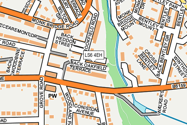 LS6 4EH map - OS OpenMap – Local (Ordnance Survey)