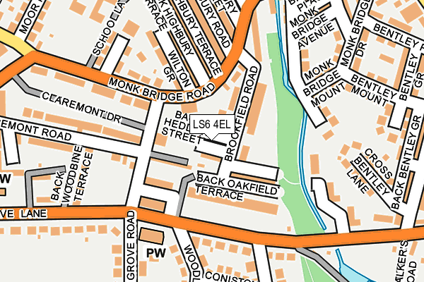 LS6 4EL map - OS OpenMap – Local (Ordnance Survey)