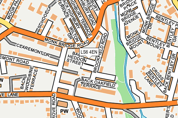 LS6 4EN map - OS OpenMap – Local (Ordnance Survey)