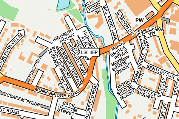 LS6 4EP map - OS OpenMap – Local (Ordnance Survey)