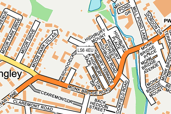 LS6 4EU map - OS OpenMap – Local (Ordnance Survey)