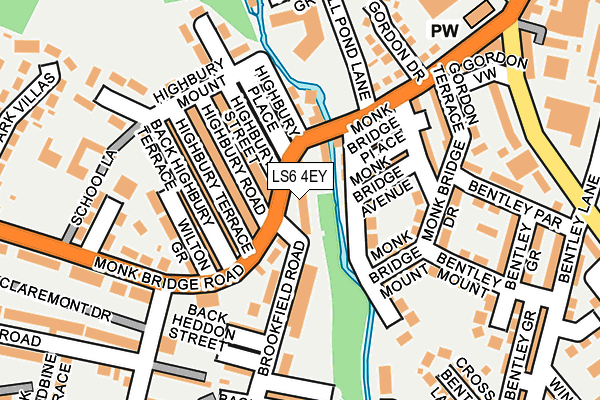 LS6 4EY map - OS OpenMap – Local (Ordnance Survey)