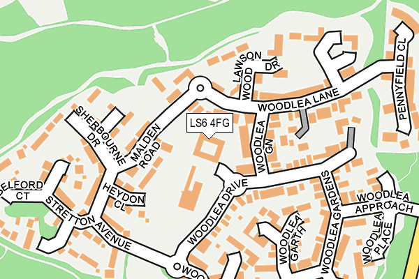 LS6 4FG map - OS OpenMap – Local (Ordnance Survey)