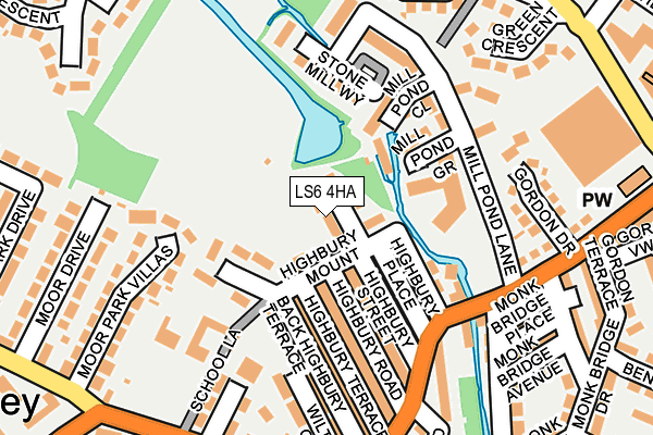 LS6 4HA map - OS OpenMap – Local (Ordnance Survey)