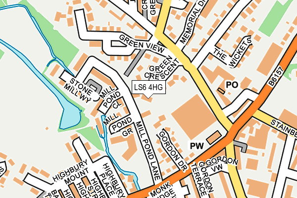 LS6 4HG map - OS OpenMap – Local (Ordnance Survey)