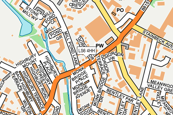 LS6 4HH map - OS OpenMap – Local (Ordnance Survey)
