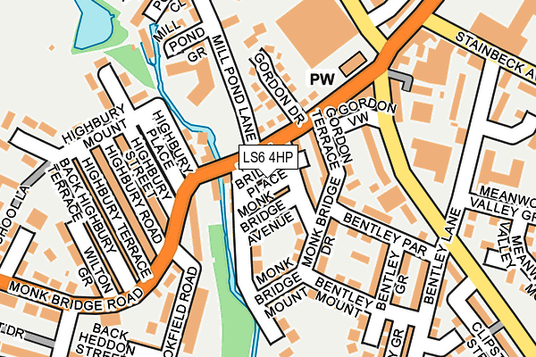 LS6 4HP map - OS OpenMap – Local (Ordnance Survey)