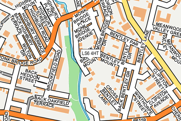 LS6 4HT map - OS OpenMap – Local (Ordnance Survey)