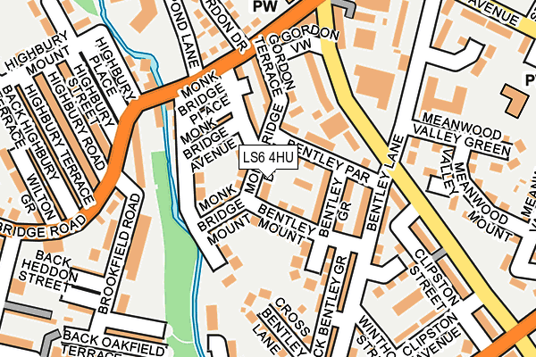 LS6 4HU map - OS OpenMap – Local (Ordnance Survey)