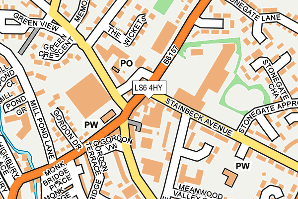 LS6 4HY map - OS OpenMap – Local (Ordnance Survey)