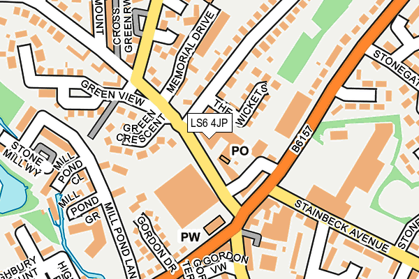 LS6 4JP map - OS OpenMap – Local (Ordnance Survey)