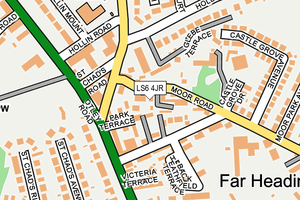 LS6 4JR map - OS OpenMap – Local (Ordnance Survey)