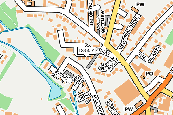 LS6 4JY map - OS OpenMap – Local (Ordnance Survey)