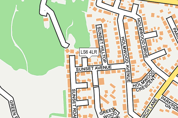 LS6 4LR map - OS OpenMap – Local (Ordnance Survey)