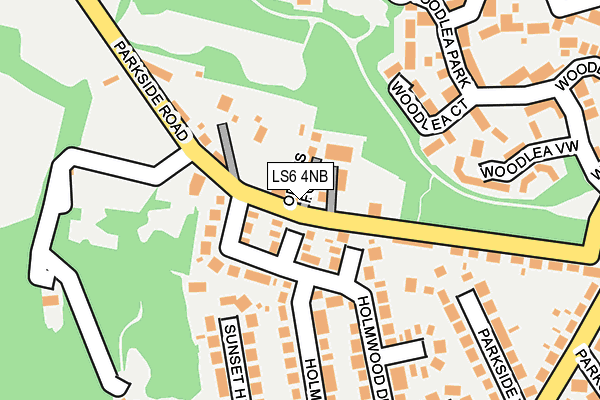 LS6 4NB map - OS OpenMap – Local (Ordnance Survey)