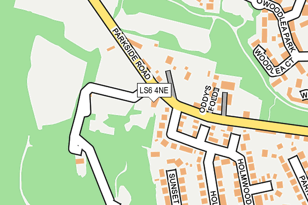 LS6 4NE map - OS OpenMap – Local (Ordnance Survey)