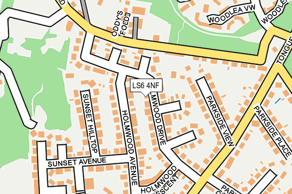 LS6 4NF map - OS OpenMap – Local (Ordnance Survey)