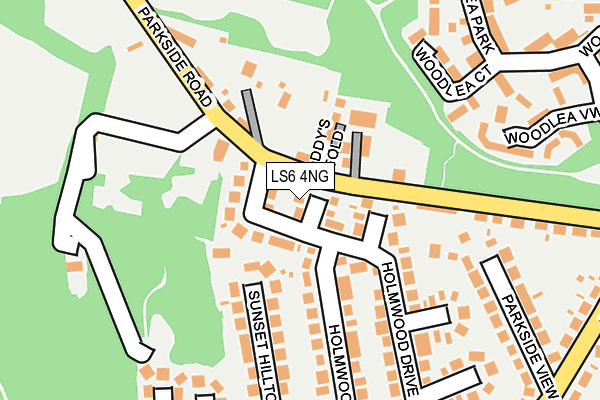 LS6 4NG map - OS OpenMap – Local (Ordnance Survey)