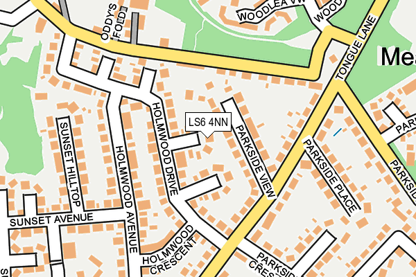 LS6 4NN map - OS OpenMap – Local (Ordnance Survey)