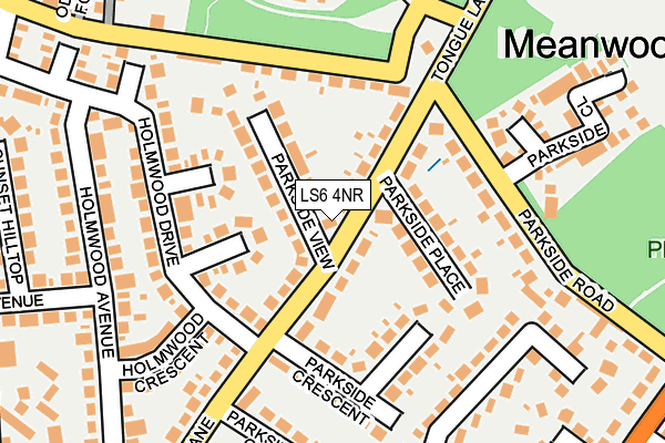 LS6 4NR map - OS OpenMap – Local (Ordnance Survey)